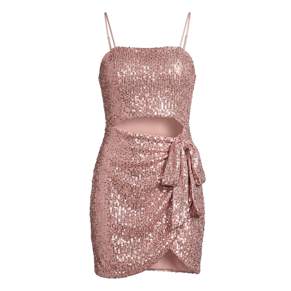 City Vibe Sequin Pink Dress Womens Size Small BNWT